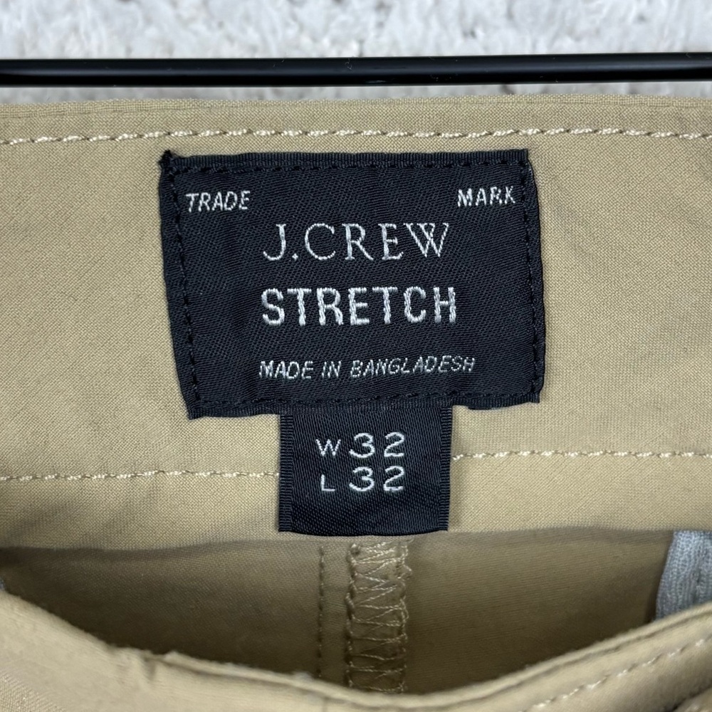 J. Crew Pants Mens 32x32 (33x31.5) Khaki Stretch Slim Flat Front Professional - Picture 8 of 15